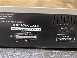 AKAI GX-F31 カセットデッキ AKAI GX-F31 Direct Drive Stereo Cassette Tape Deck Super GX